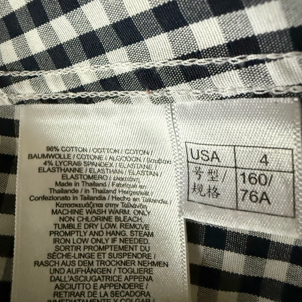 Brooks Brothers Tailored Fit Gingham Stretch Cotton Fun Shirt - Picture 8 of 8